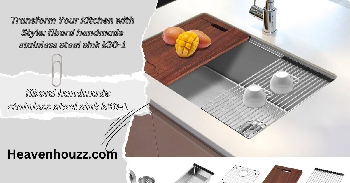 fibord handmade stainless steel sink k30-1